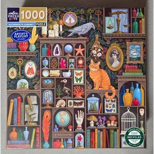 Eeboo Alchemists Cabinet 1000 pc Vasilisa Romanenko Complete 2021 Pre-Owned